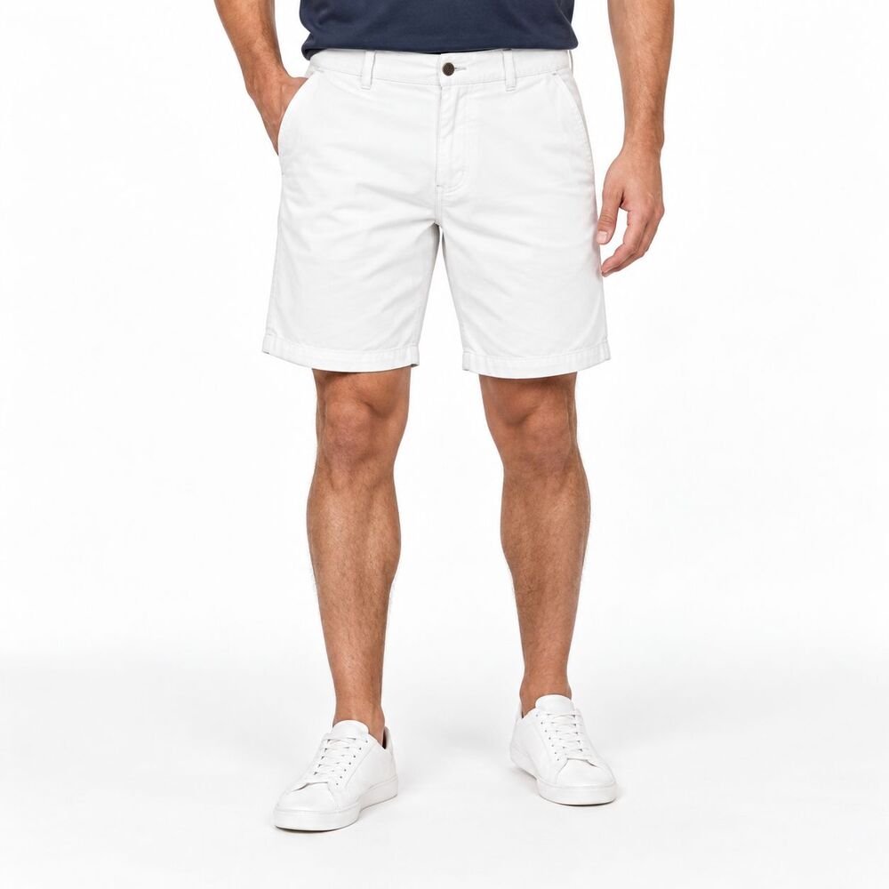 Calvin Klein Jeans Men's Chino Shorts White Size 33 Casual Summer Shorts